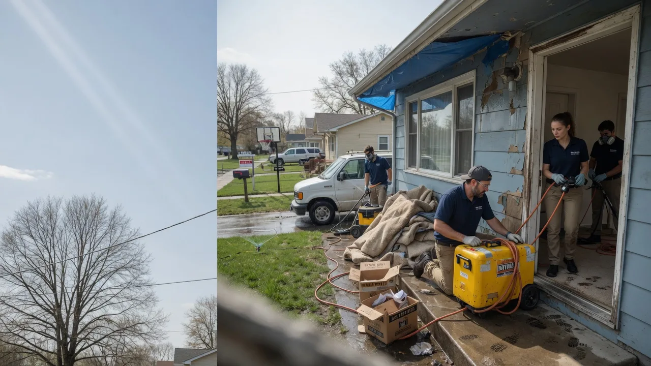 Basement Flood Cleanup in Sycamore, IL near me
